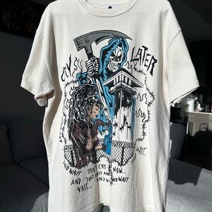 Warren Lotas: Graphic Art T-Shirt with Skeleton Design